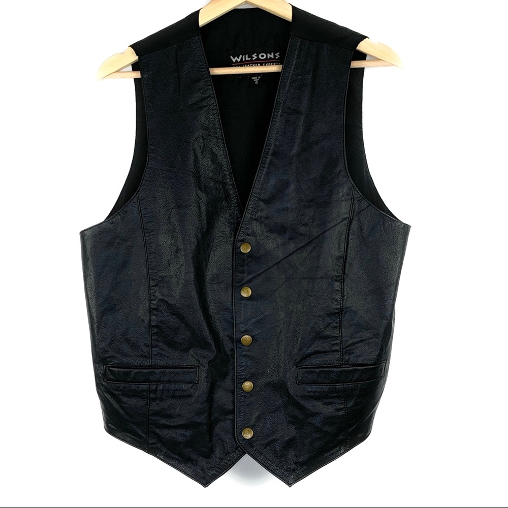 Wilson’s Leather Vest Snap Front